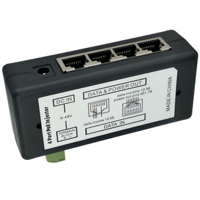 Penyuntik Panel 4 Port Poe