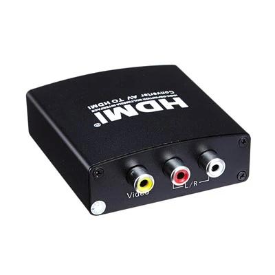 Penukar AV Ke HDMI Video Komposit AV + Audio Ke HDMI Scaler Binaan-dalam Dekoder Digital 3D Untuk DVD